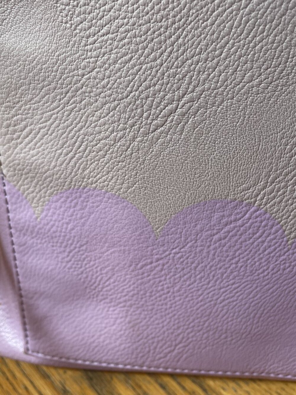 Kate Spade Lita Street Scallop Andrea leather tote Lilac/Lavender - Picture 4 of 12